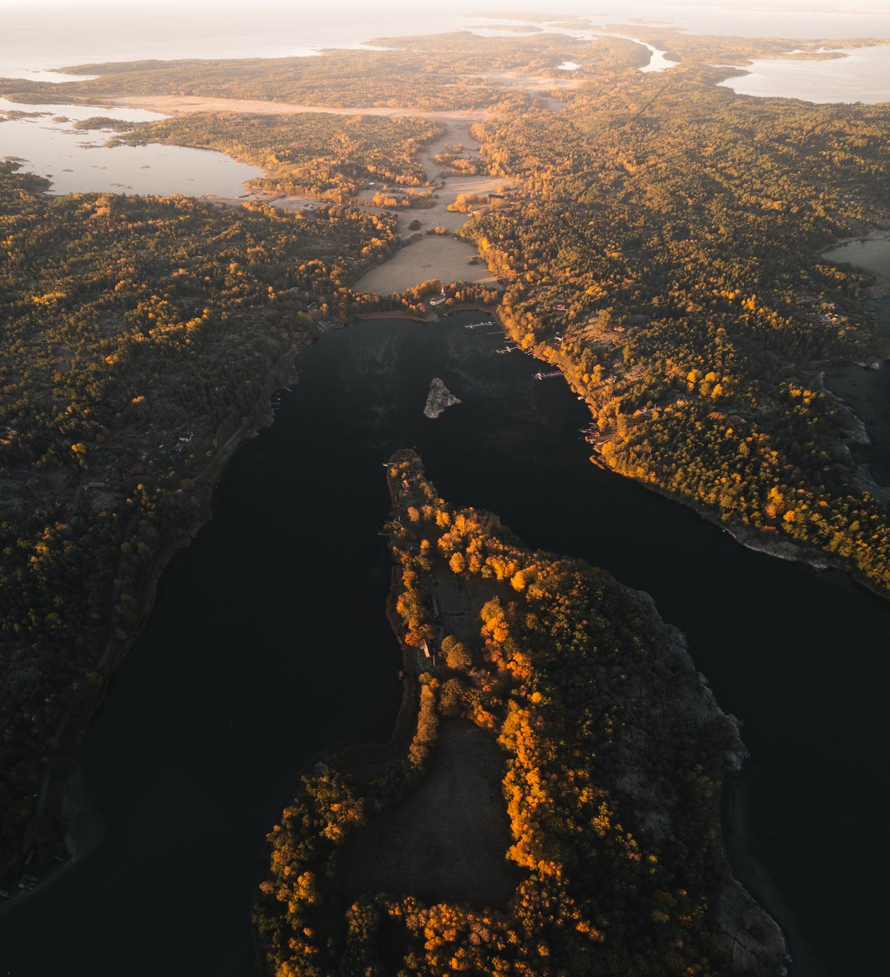 Aerial Views of West Utö, Sweden