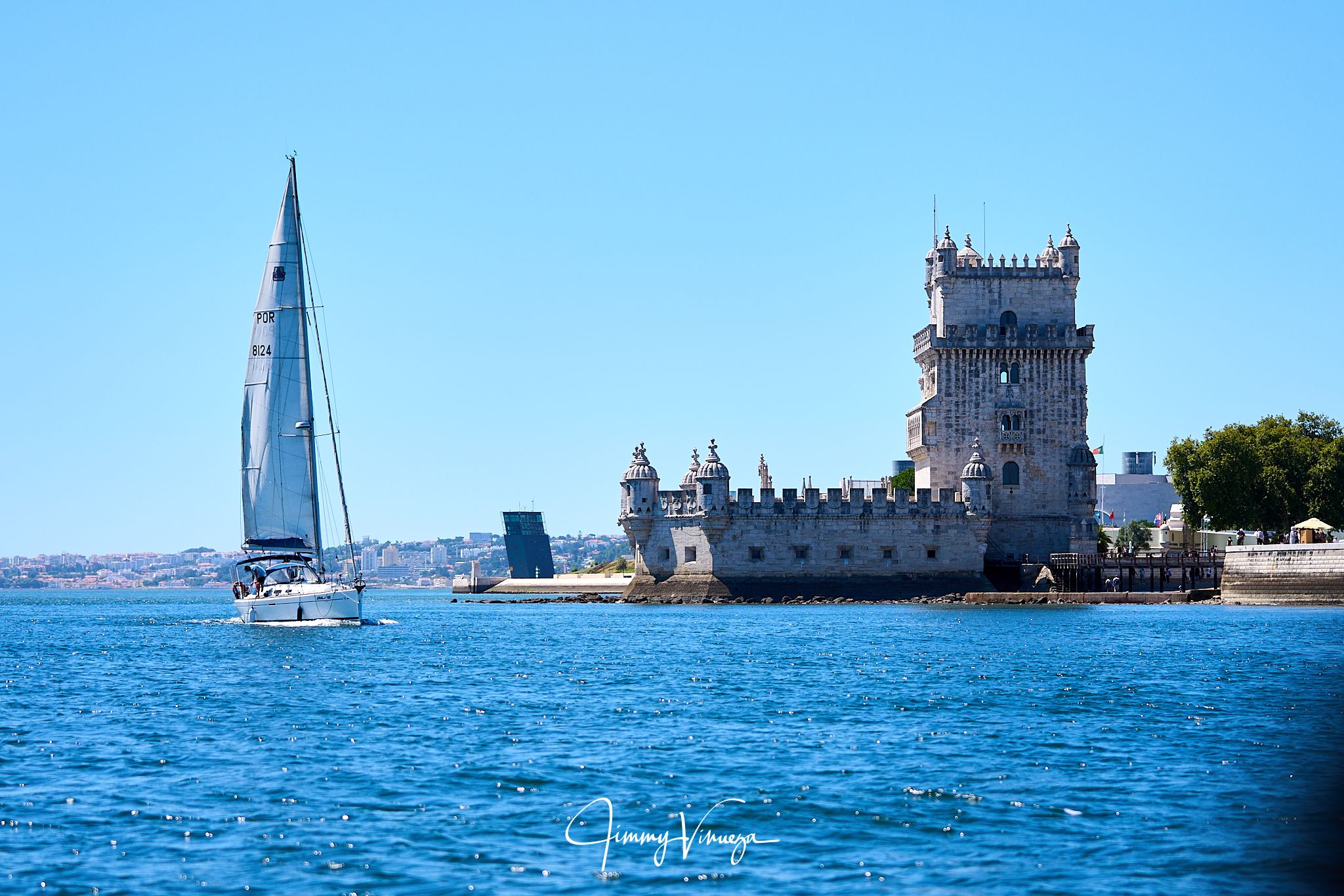 Belem Tower from the Tagus River, Portugal