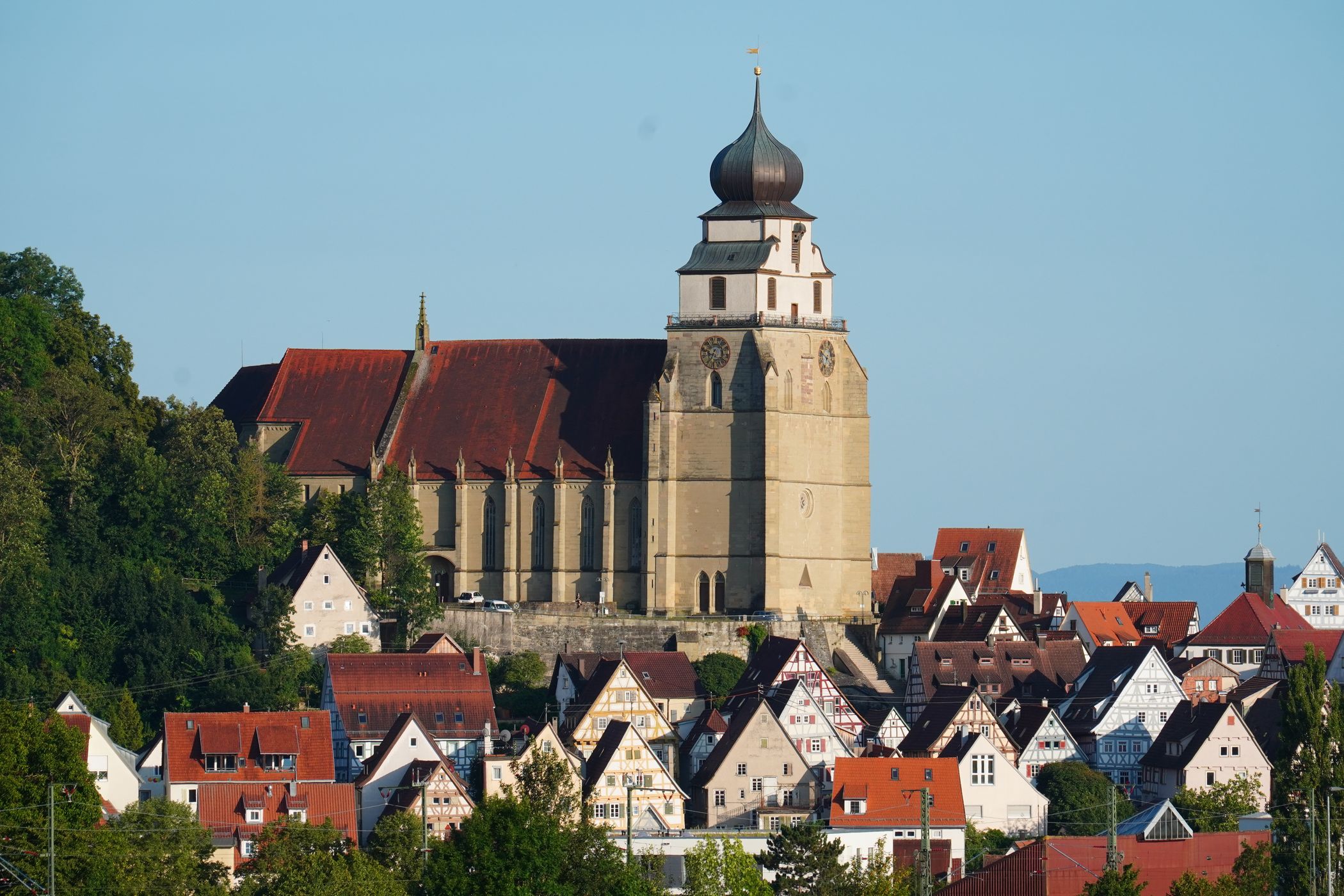 Blick auf Herrenberg von Hbg-Affstätt, Germany