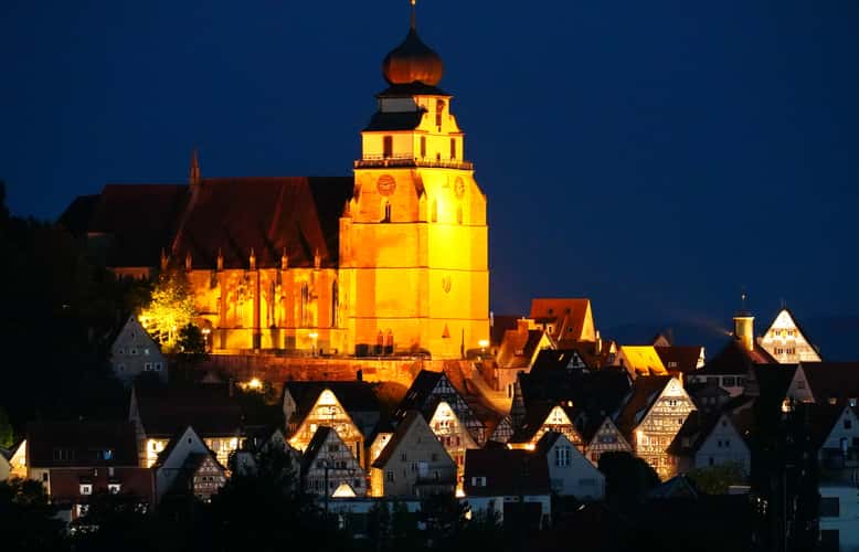 Blick auf Herrenberg von Hbg-Affstätt