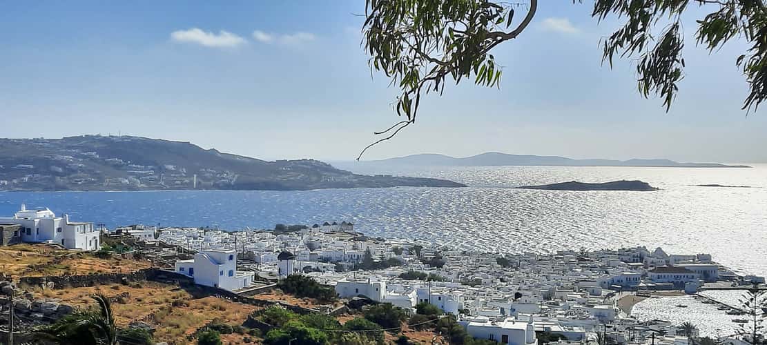 Blick auf Mykonos-Stadt