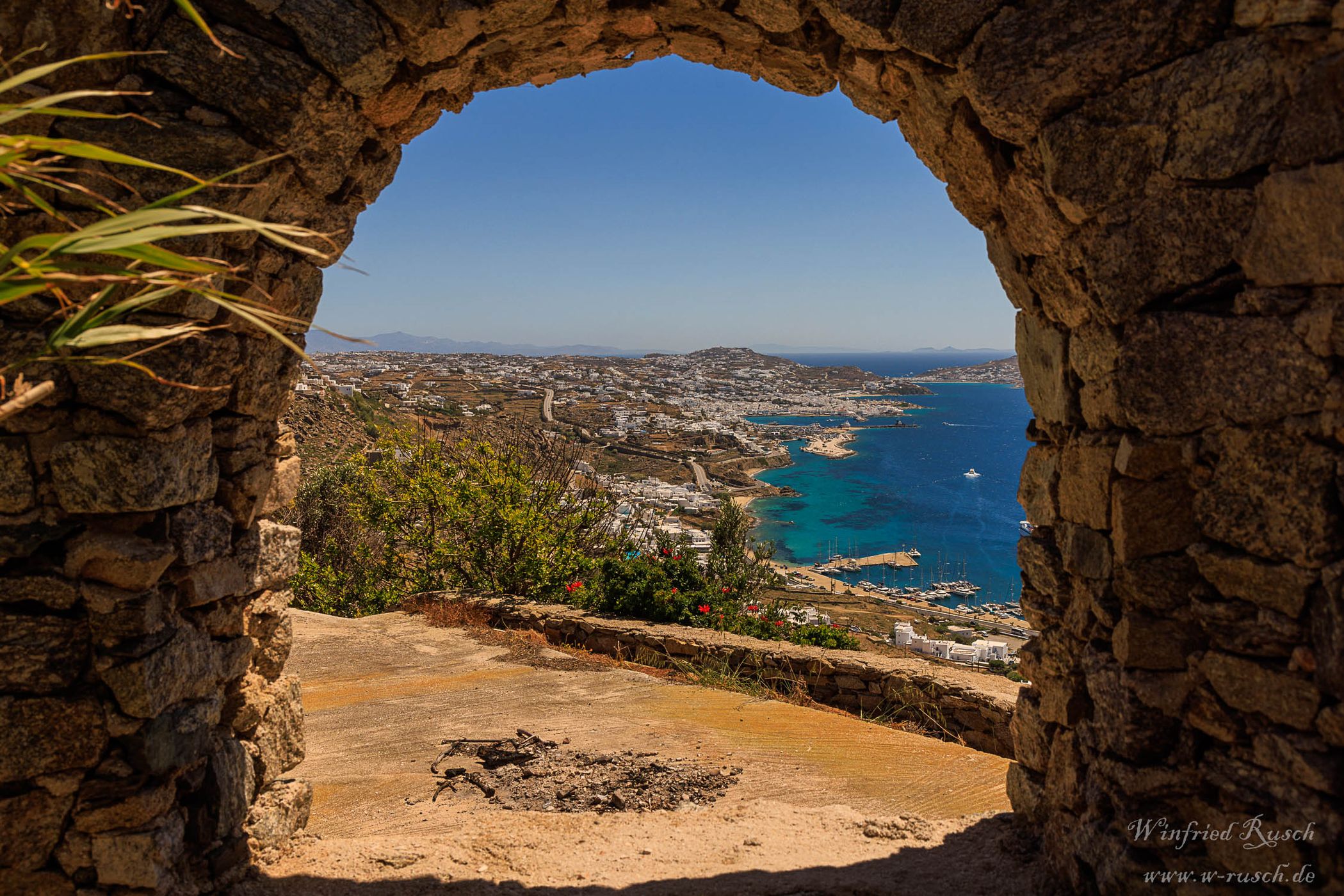 Blick auf Mykonos-Stadt, Greece