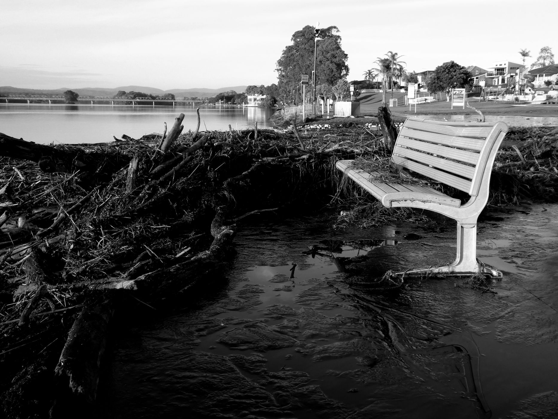Car park at Manning River Rowing Club, Australia