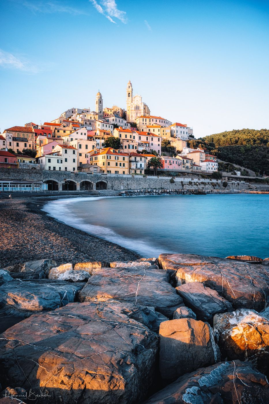 Cervo from Beach, Italy