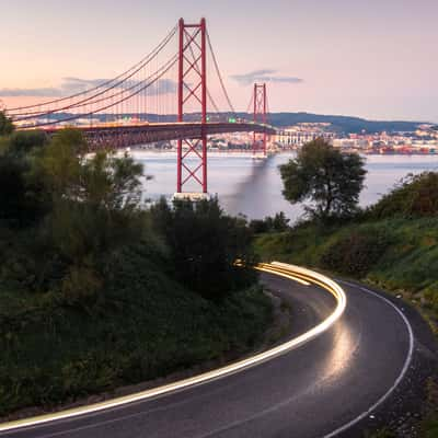 The 25 de Abril Bridge, Lisbon, Portugal