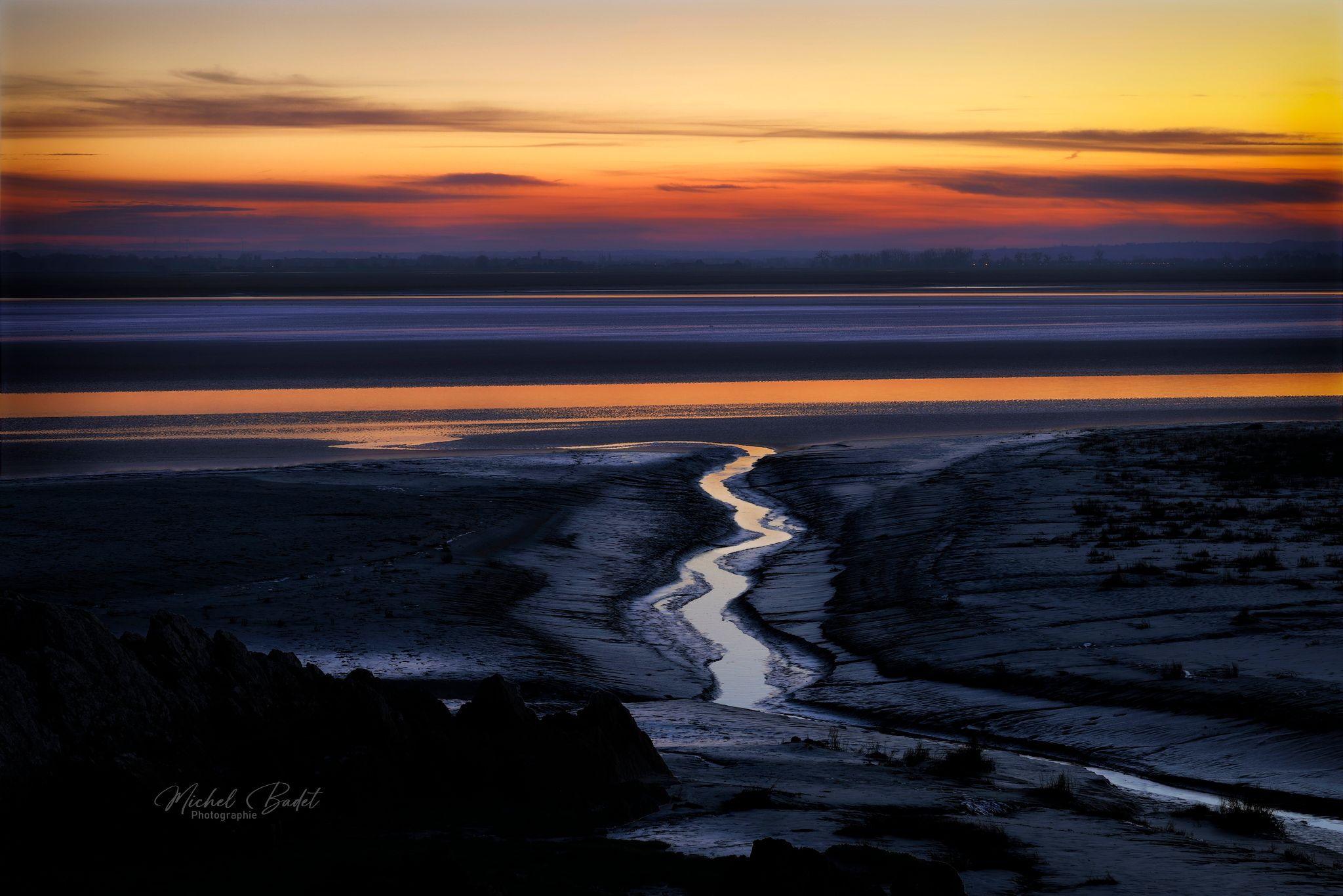 Game of light and shadow, Baie du Mont Saint-Michel, France
