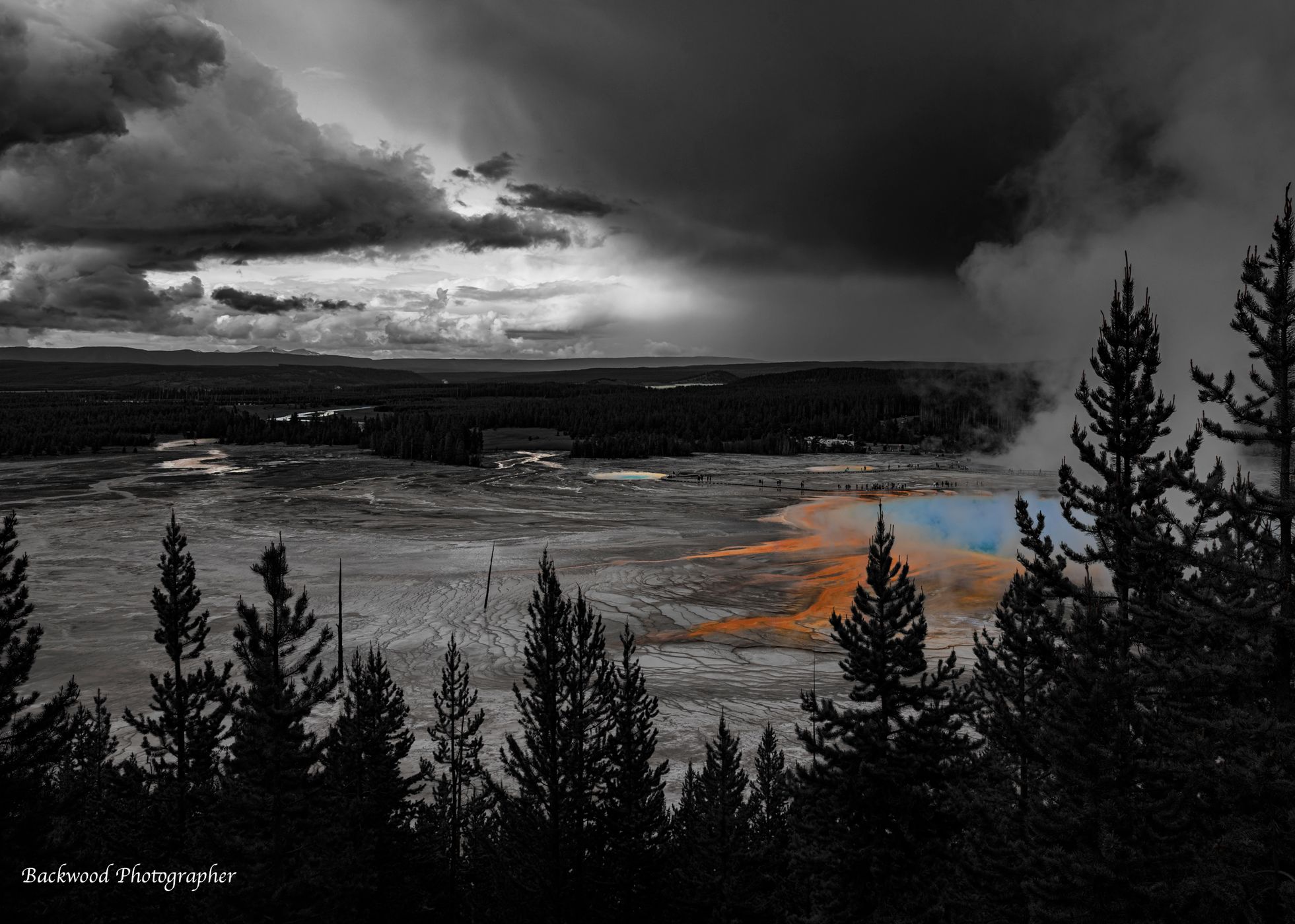 Grand Prismatic Spring, Yellowstone National Park, USA