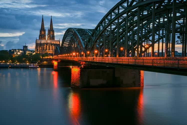 Hohenzollern Bridge with Cologne Cathedral, Cologne