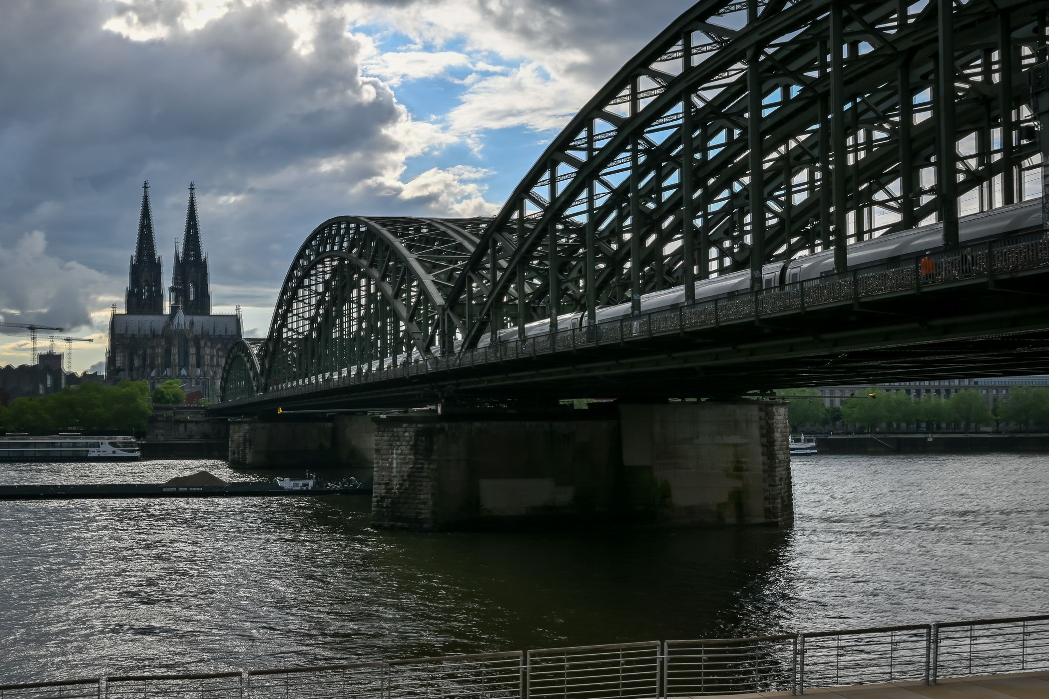 Hohenzollern Bridge with Cologne Cathedral, Cologne, Germany