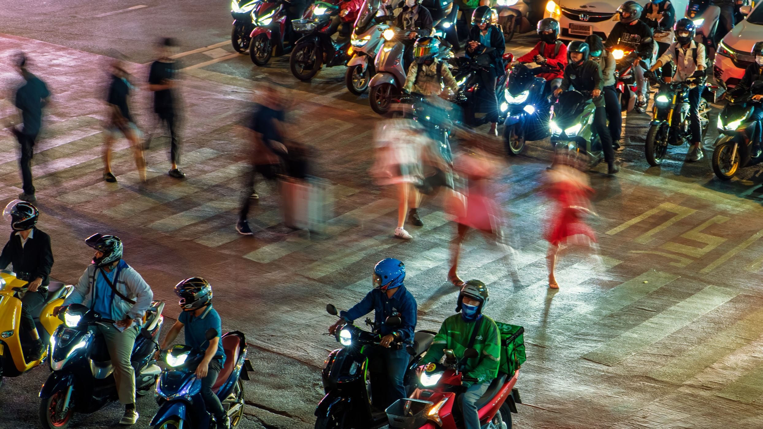Sukhumvit Road & Ratchadaphisek Road Intersection, Bangkok, Thailand