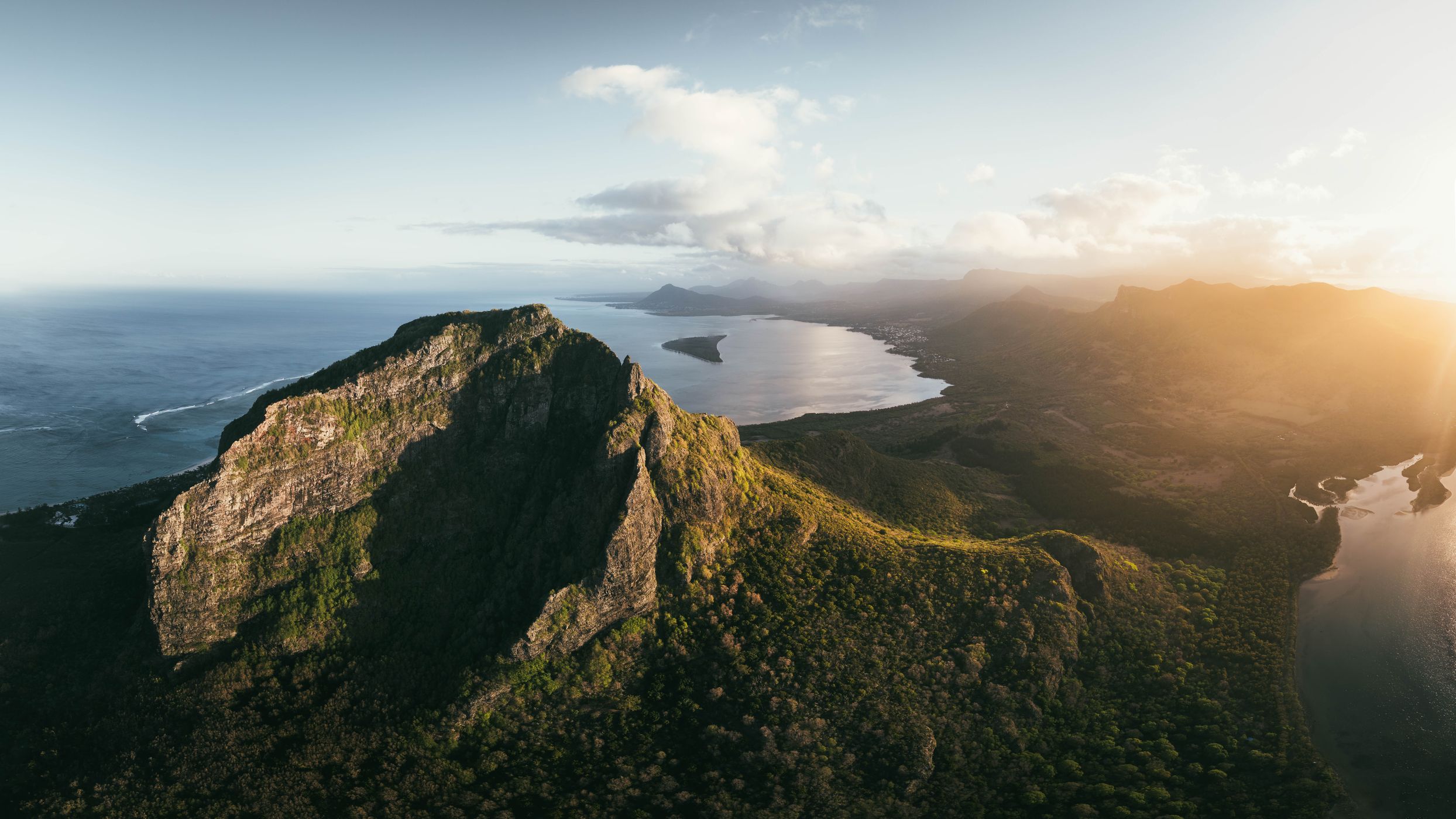 Le Morne Brabant panorama view, Mauritius, Mauritius