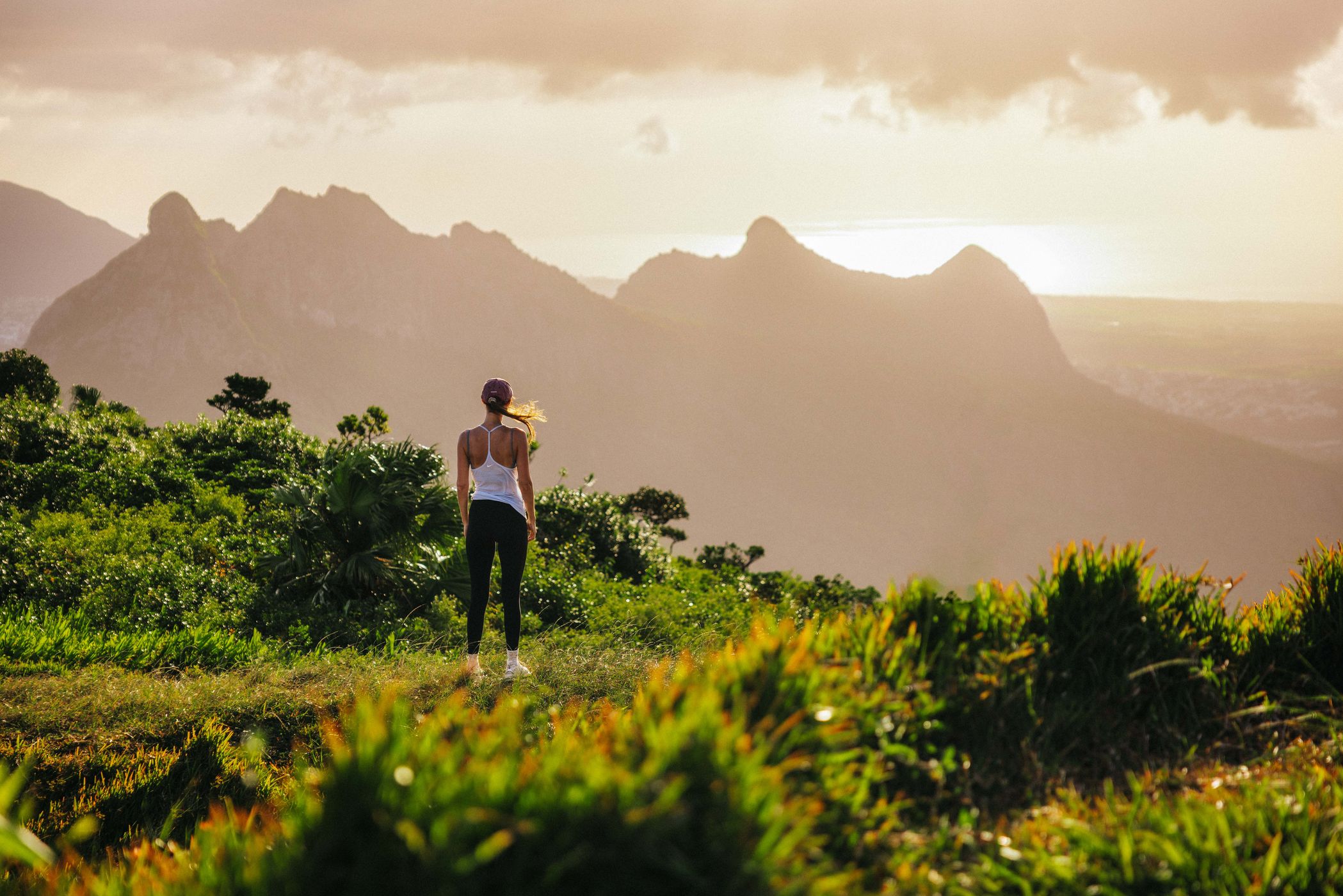 Le Pouce viewing deck, Porrt Louis, Mauritius