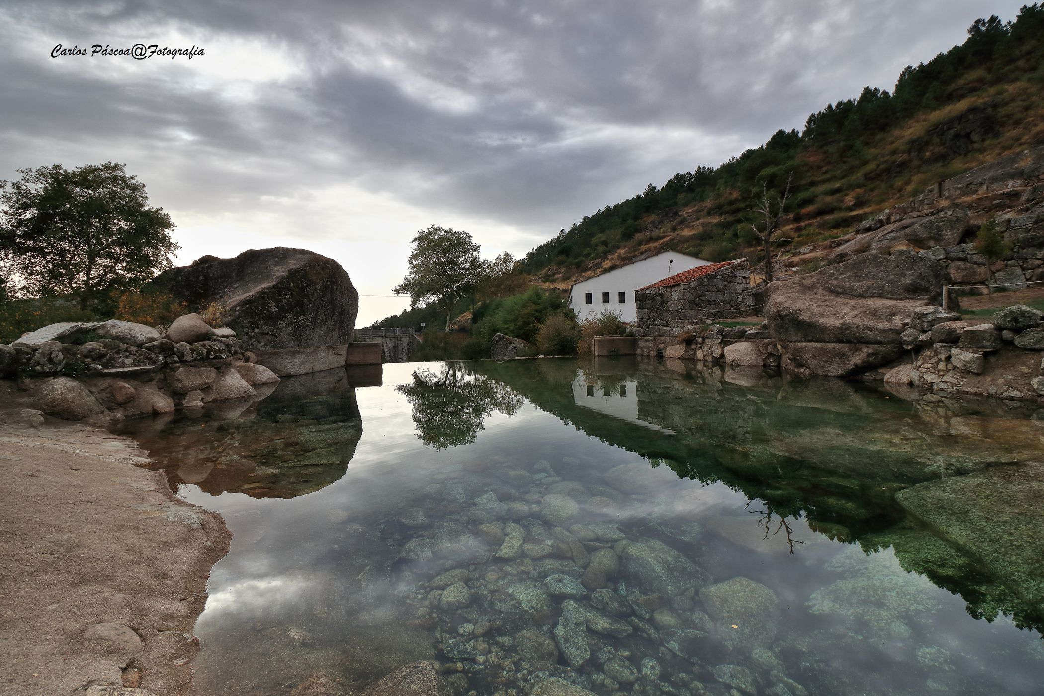 Loriga river beach, Portugal