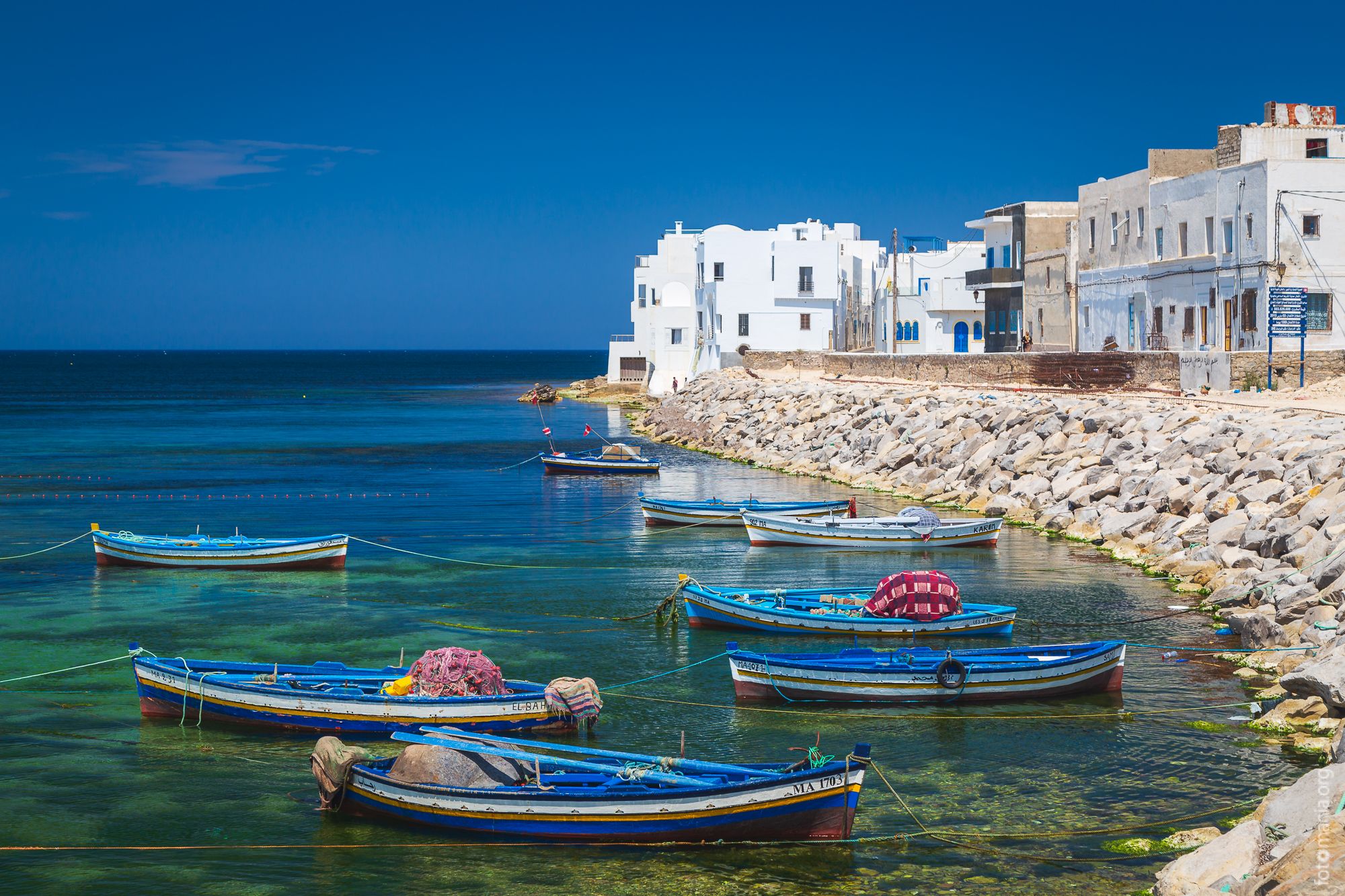 Mahdia harbor, Tunisia
