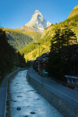 Matterhorn from Kirchbrücke, Zermatt