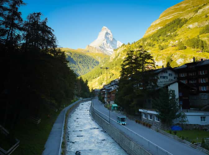 Matterhorn from Kirchbrücke, Zermatt