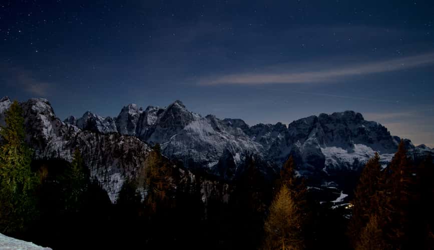 Night View from Monte Lussari