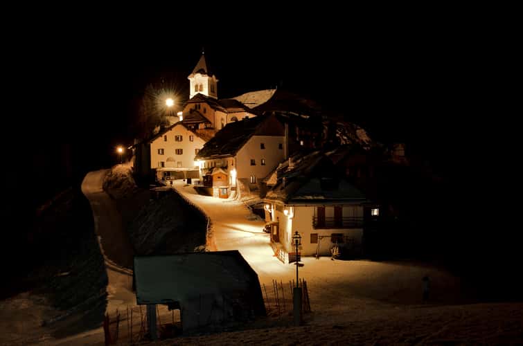 Night View from Monte Lussari