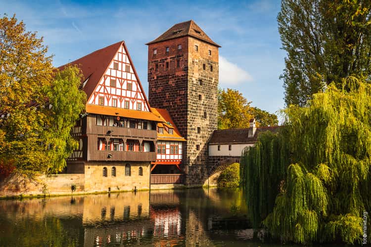Old town and Henkersbrücke, Nuremberg