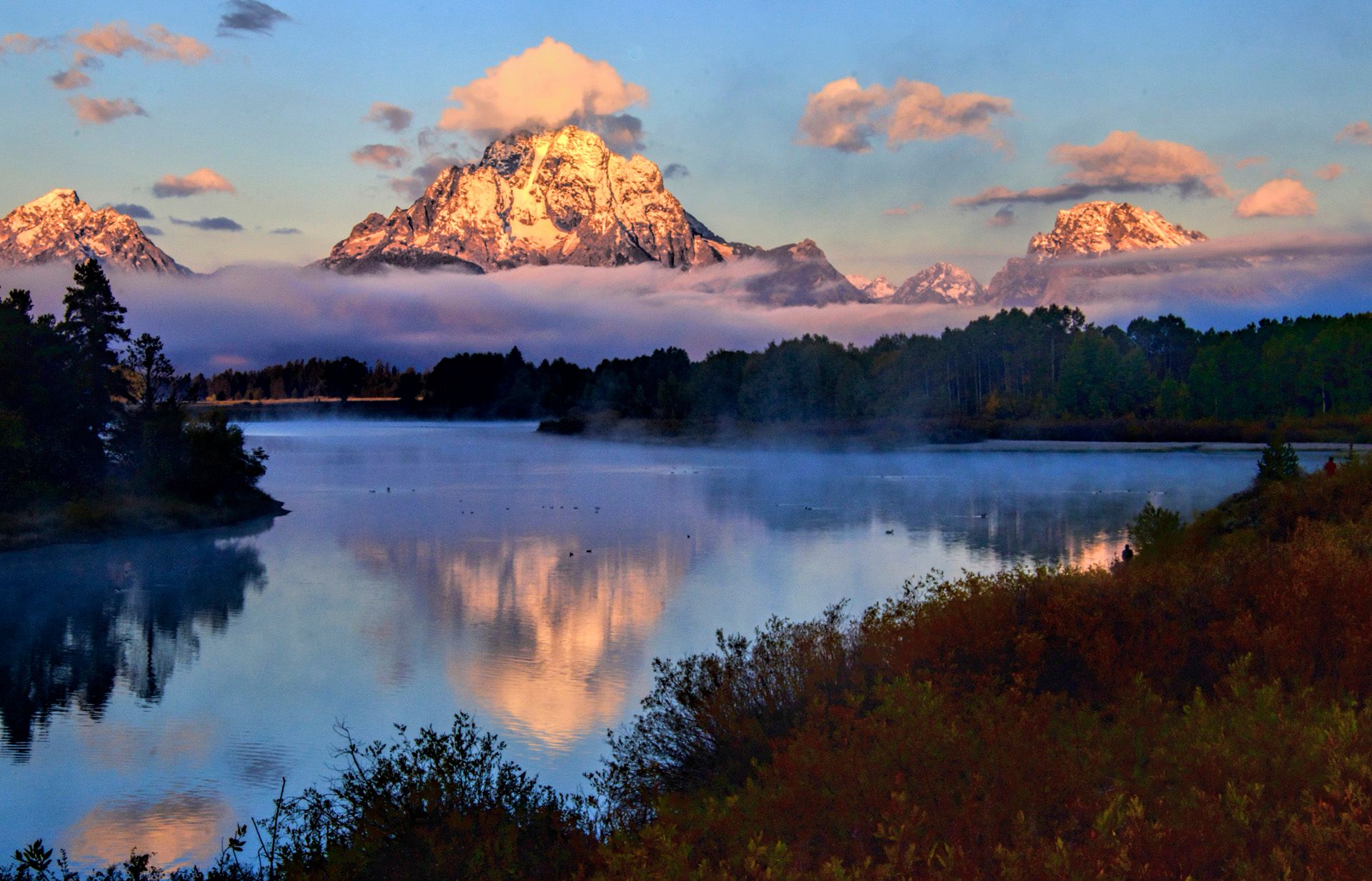 Oxbow Bend at Sunrise, USA