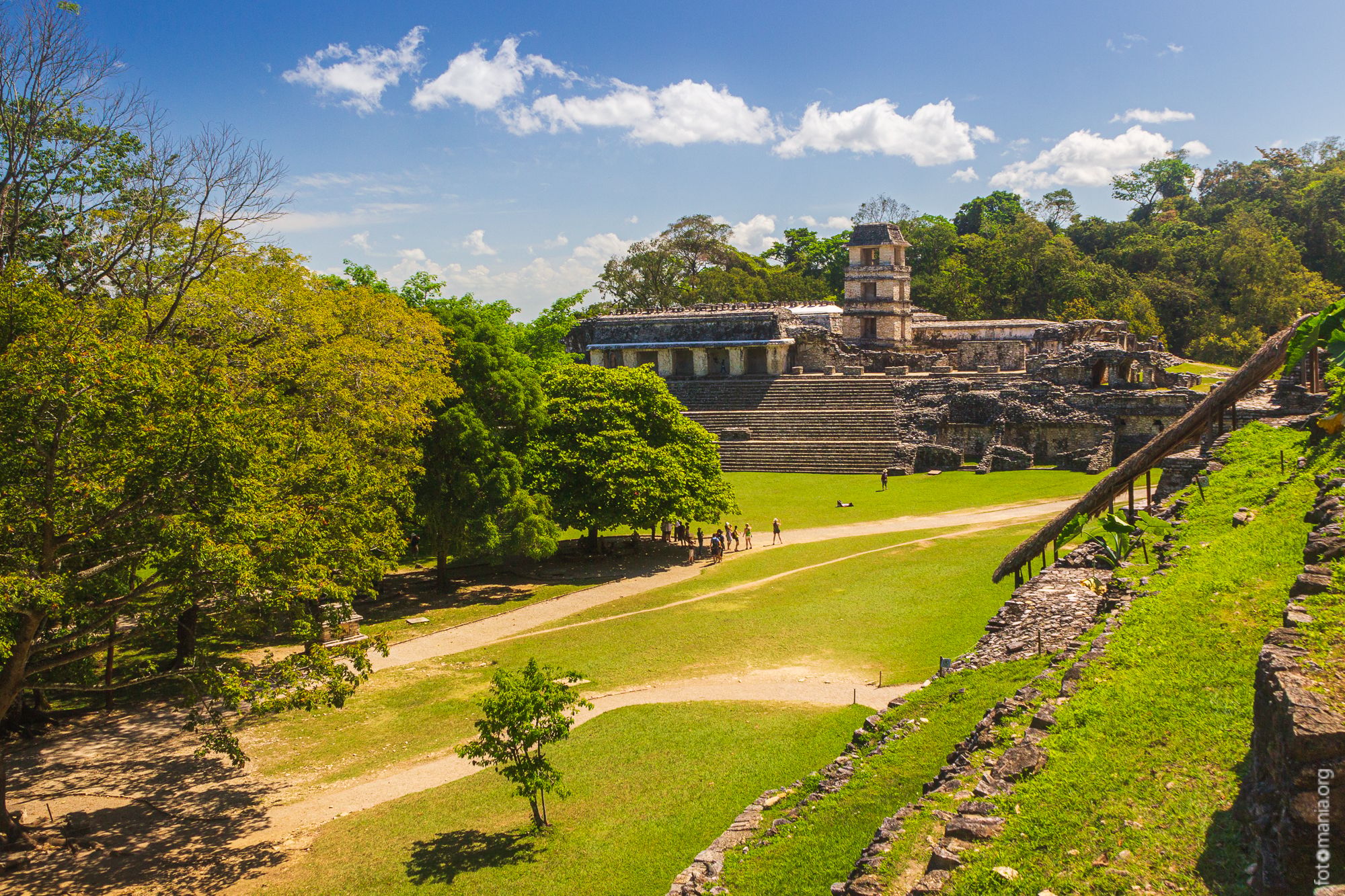 Palenque castillo, Mexico