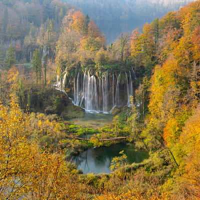 Plitvice Lakes as seen on postcards, Croatia