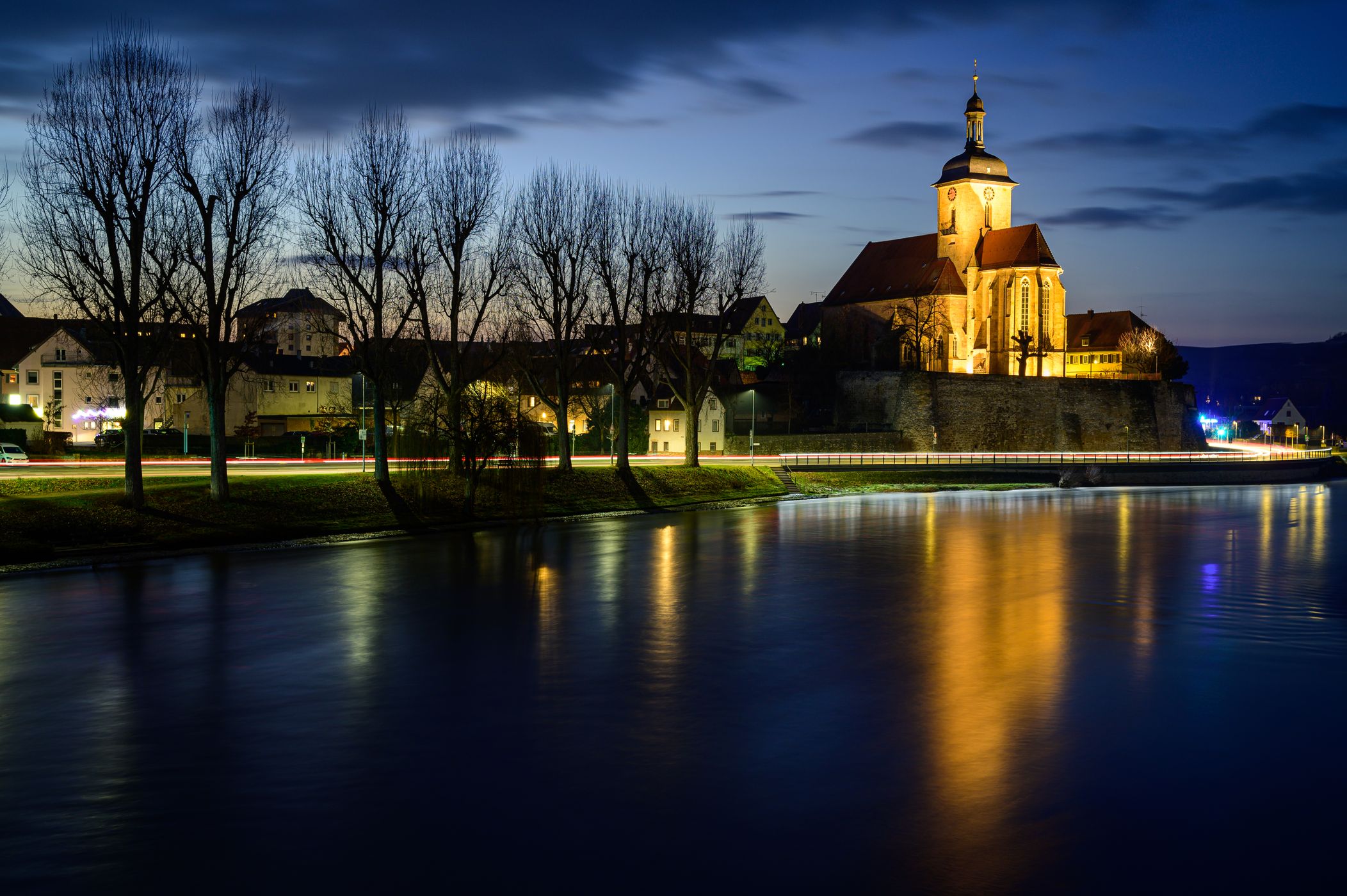 Regiswindiskirche- Spot on bridge, Germany