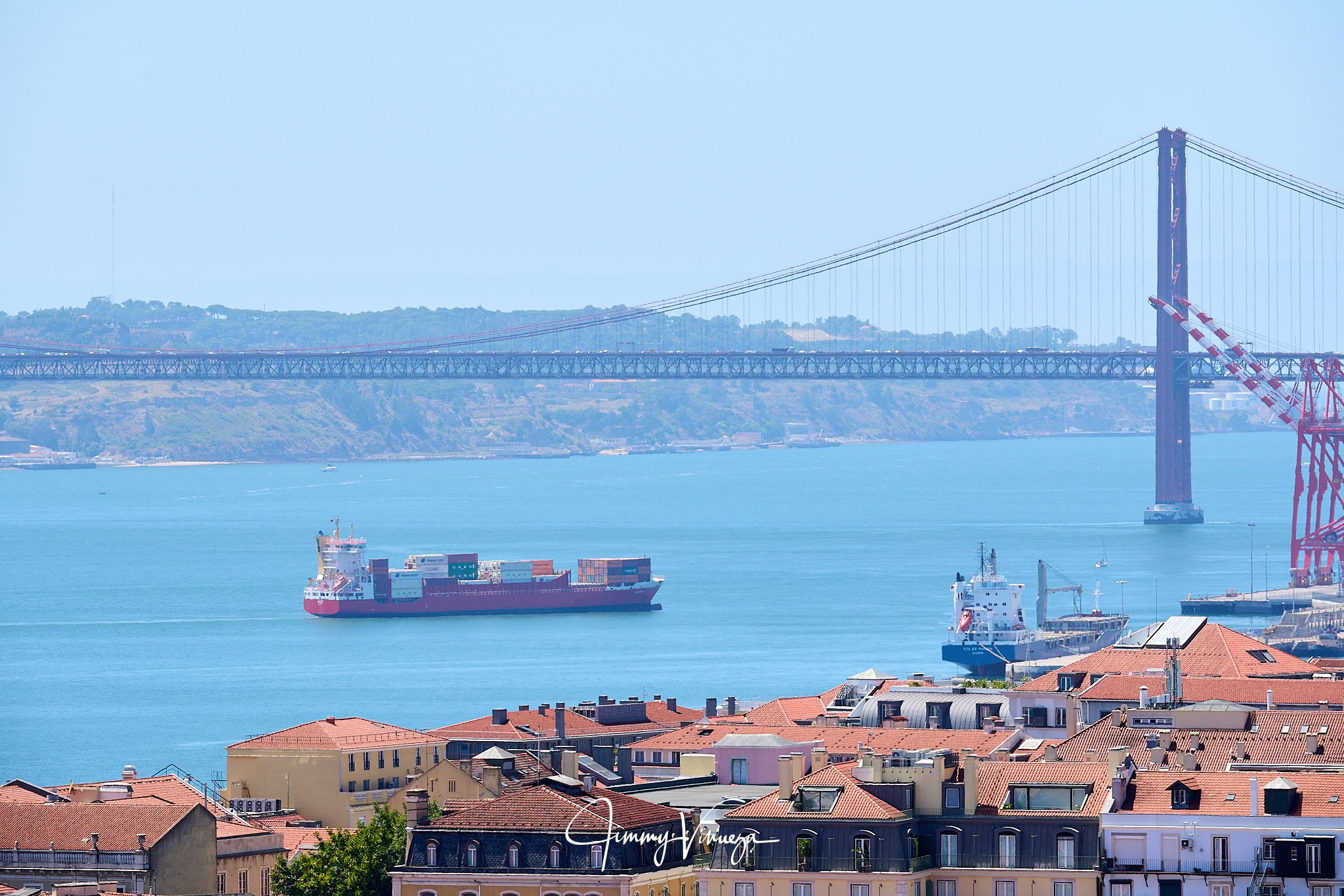 River Tejo from Castelo de S. Jorge, Portugal