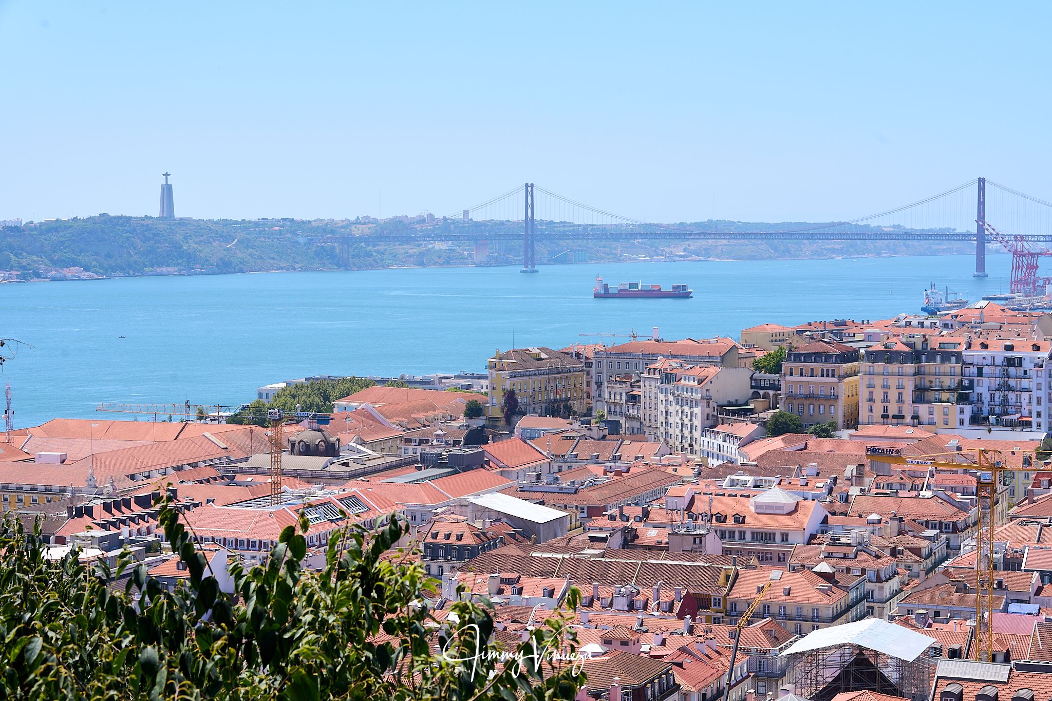 River Tejo from Castelo de S. Jorge, Portugal