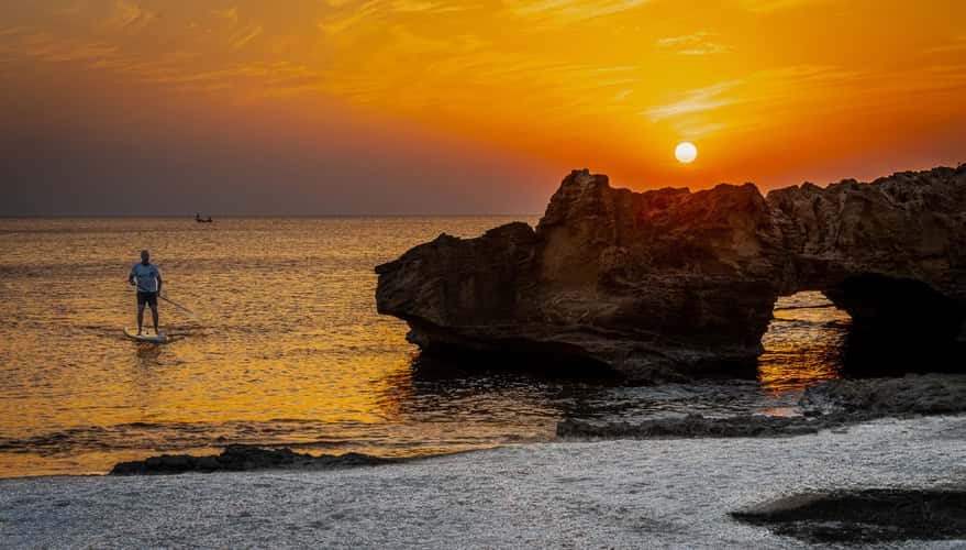 Sunset at Mediterian Sea