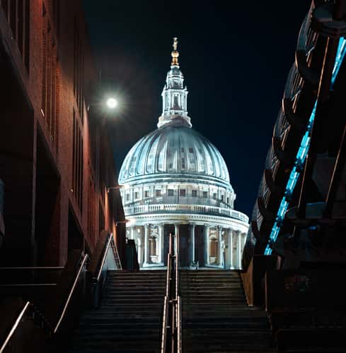 Under Millennium Bridge, London