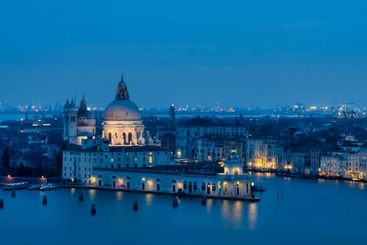 View from the church tower of San Giorgio in Venice