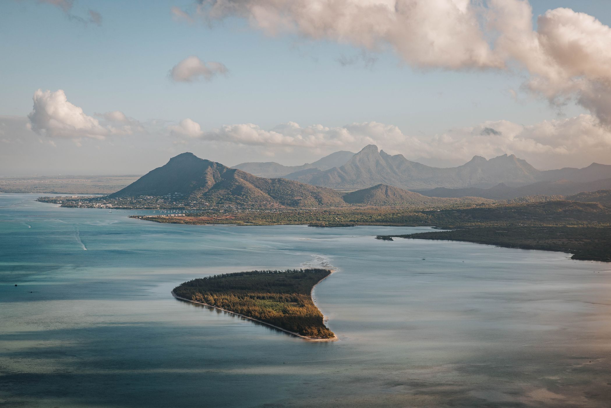 View from Le Morne Brabant Peak, Mauritius