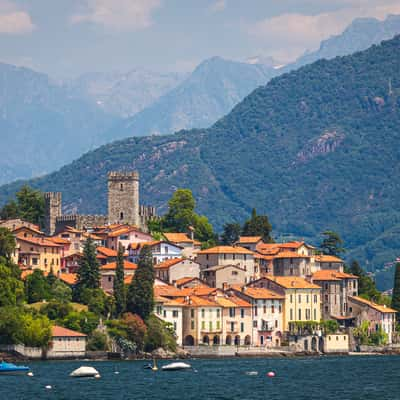 View to Sata Maria Rezzonico town, Italy