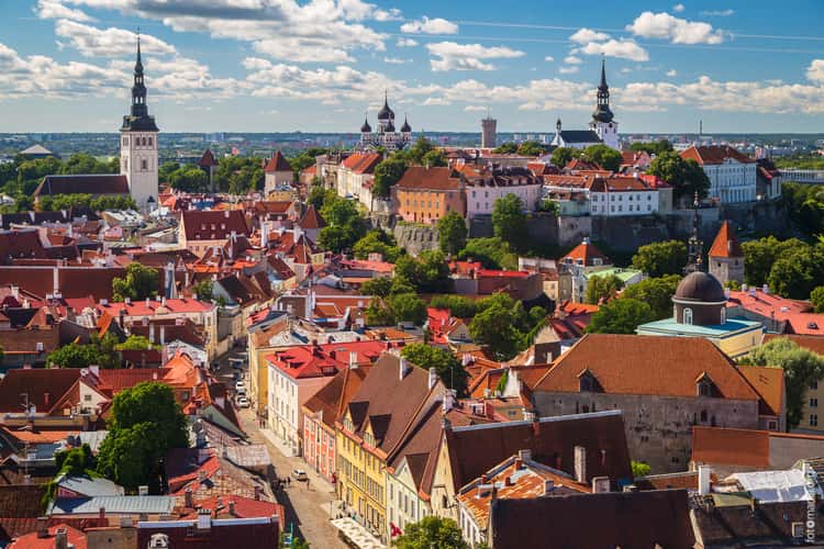 View to Tallinn from Oleviste kogudus church