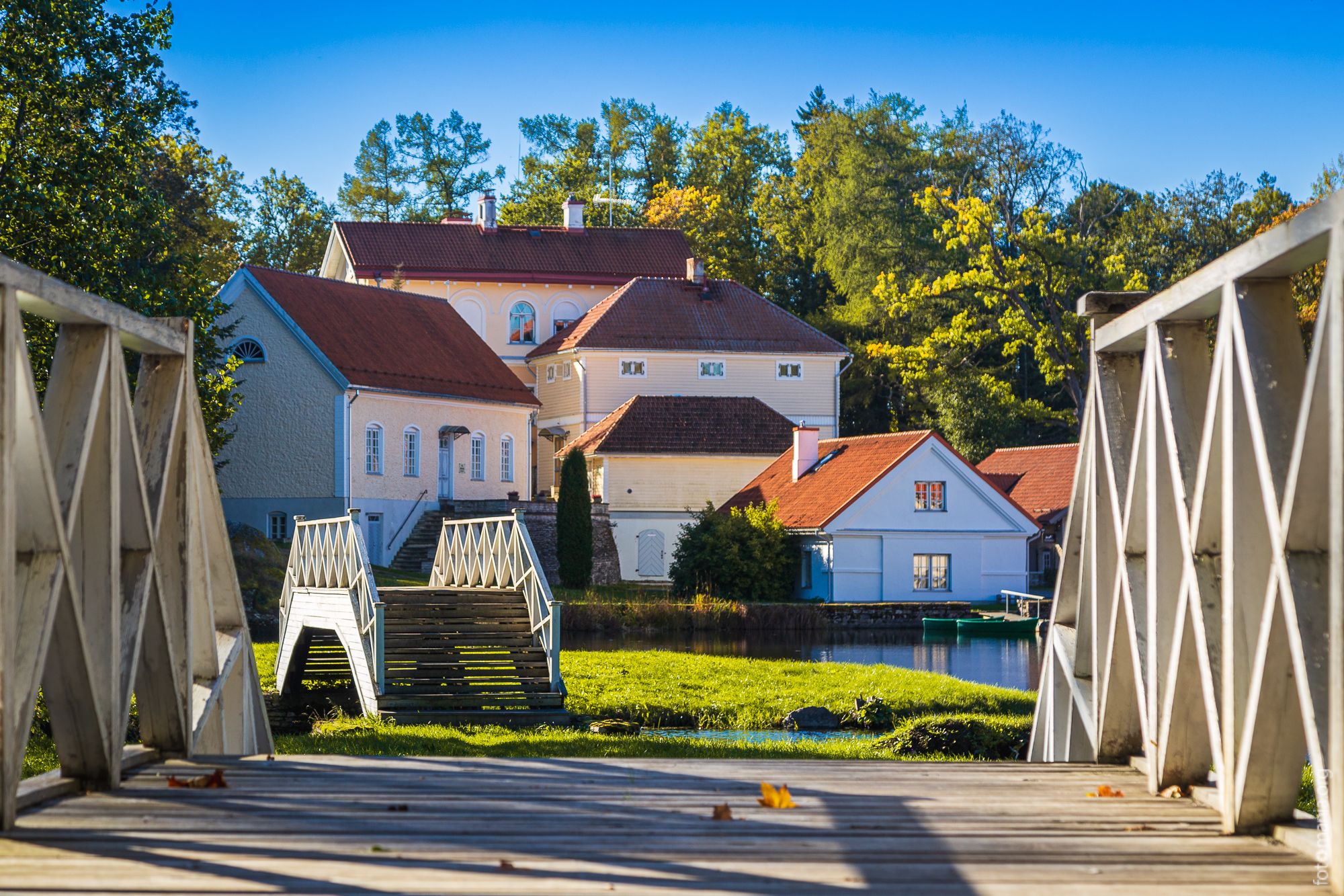 View to Vihula manor house, Estonia