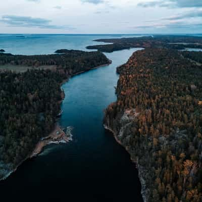 Water channel dividing Rånö, Utö & Ålö, Sweden