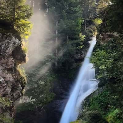 Waterfall in Cavalese, Italy