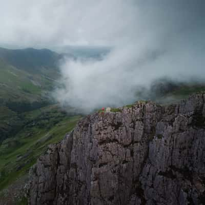 Wild Camp on Southern Glyderau Ridgeline, United Kingdom