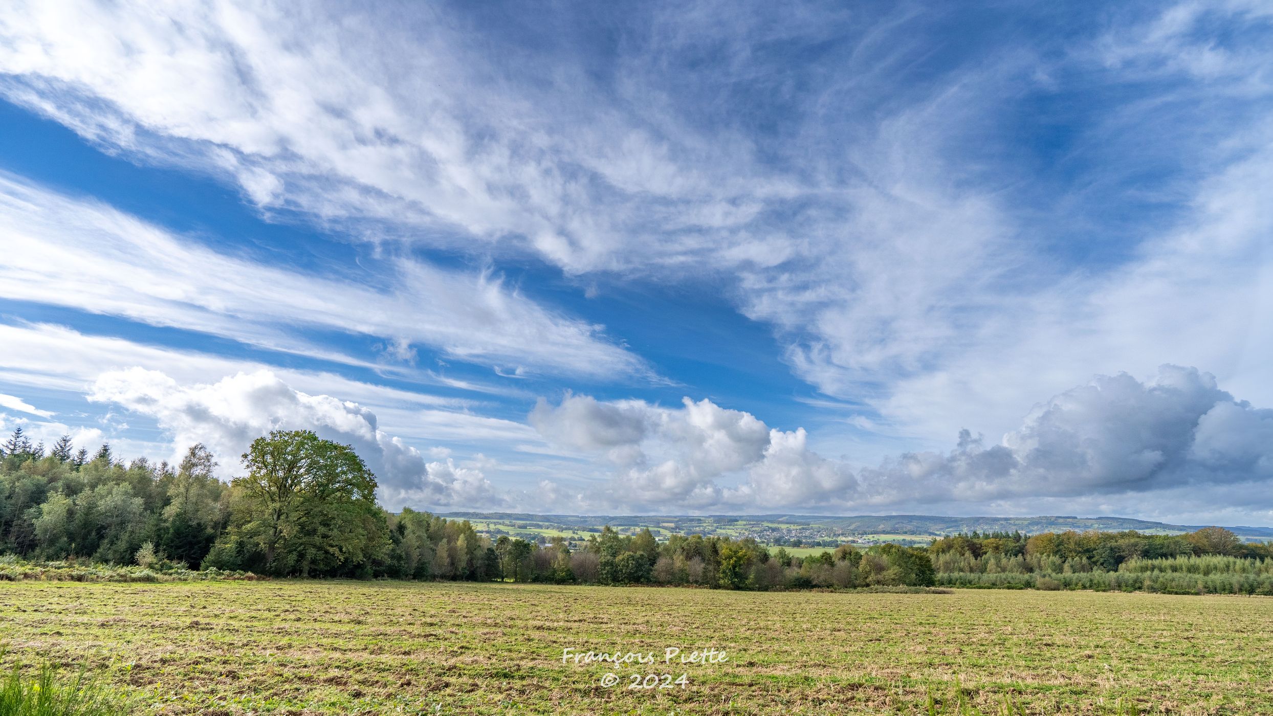 Arbrefontaine - View towards Lierneux, Belgium
