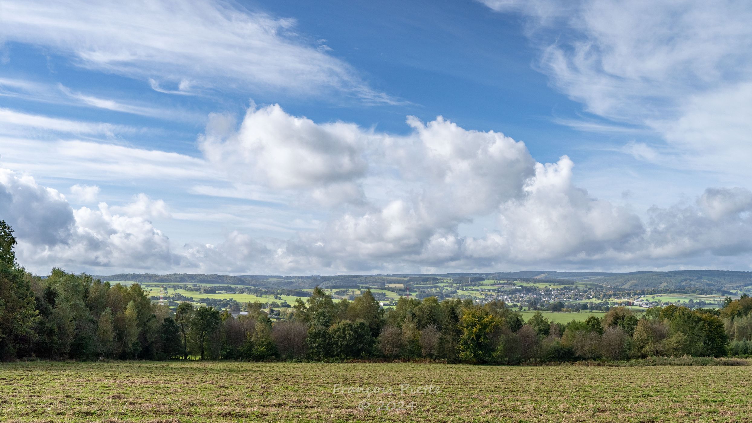Arbrefontaine - View towards Lierneux, Belgium