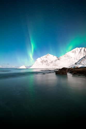 Aurora Borealis at Vik beach