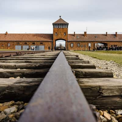 Auschwitz II tracks. Gates of Death., Poland