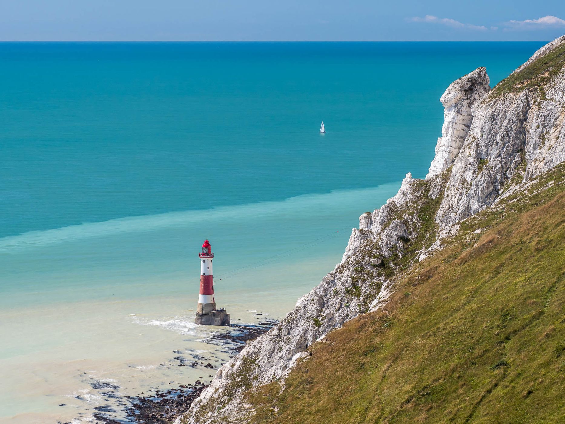 Beachy Head Cliffs and Lighthouse, United Kingdom
