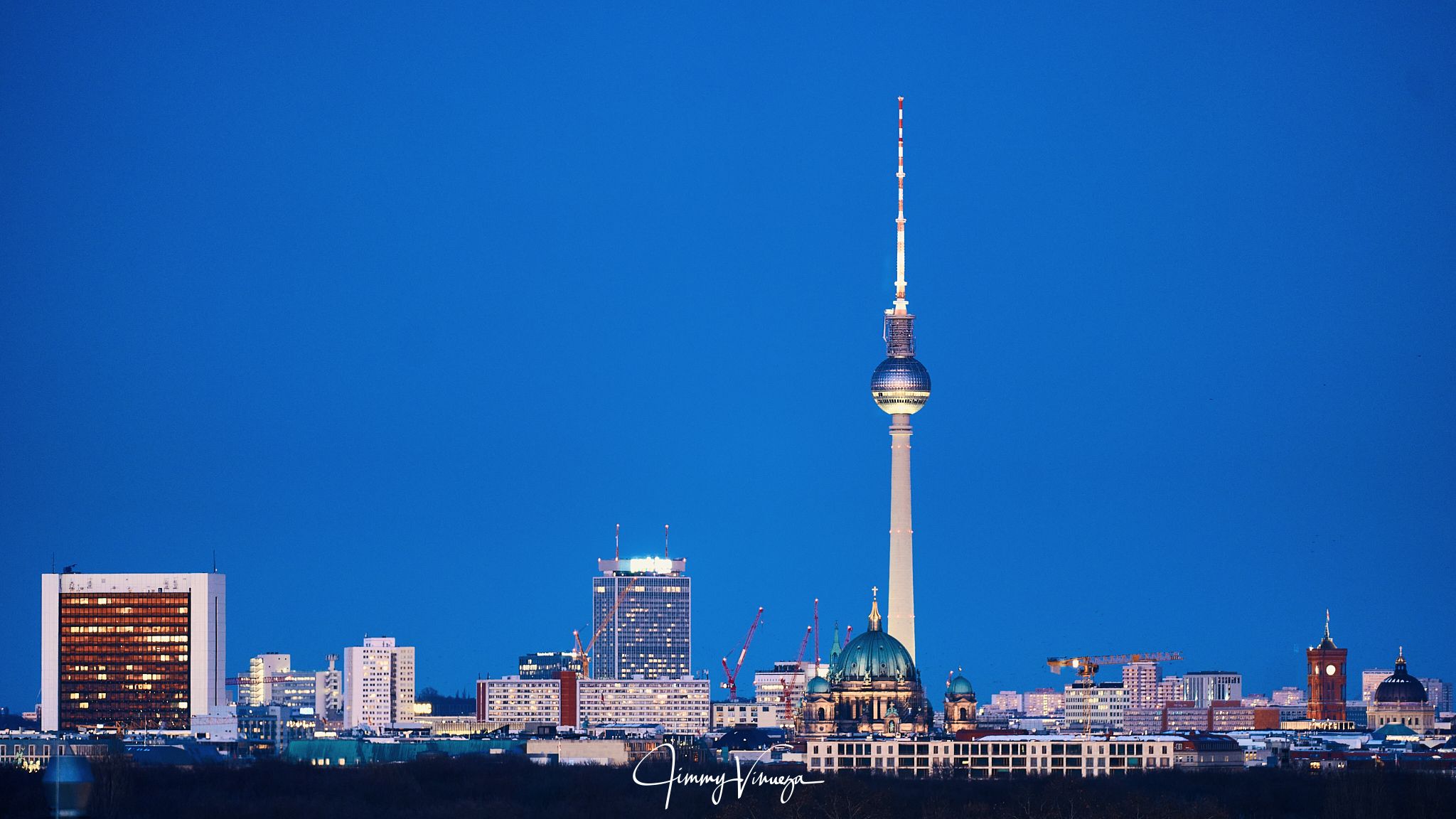 Berlin Panorama from the Intercontinental Hotel, Germany