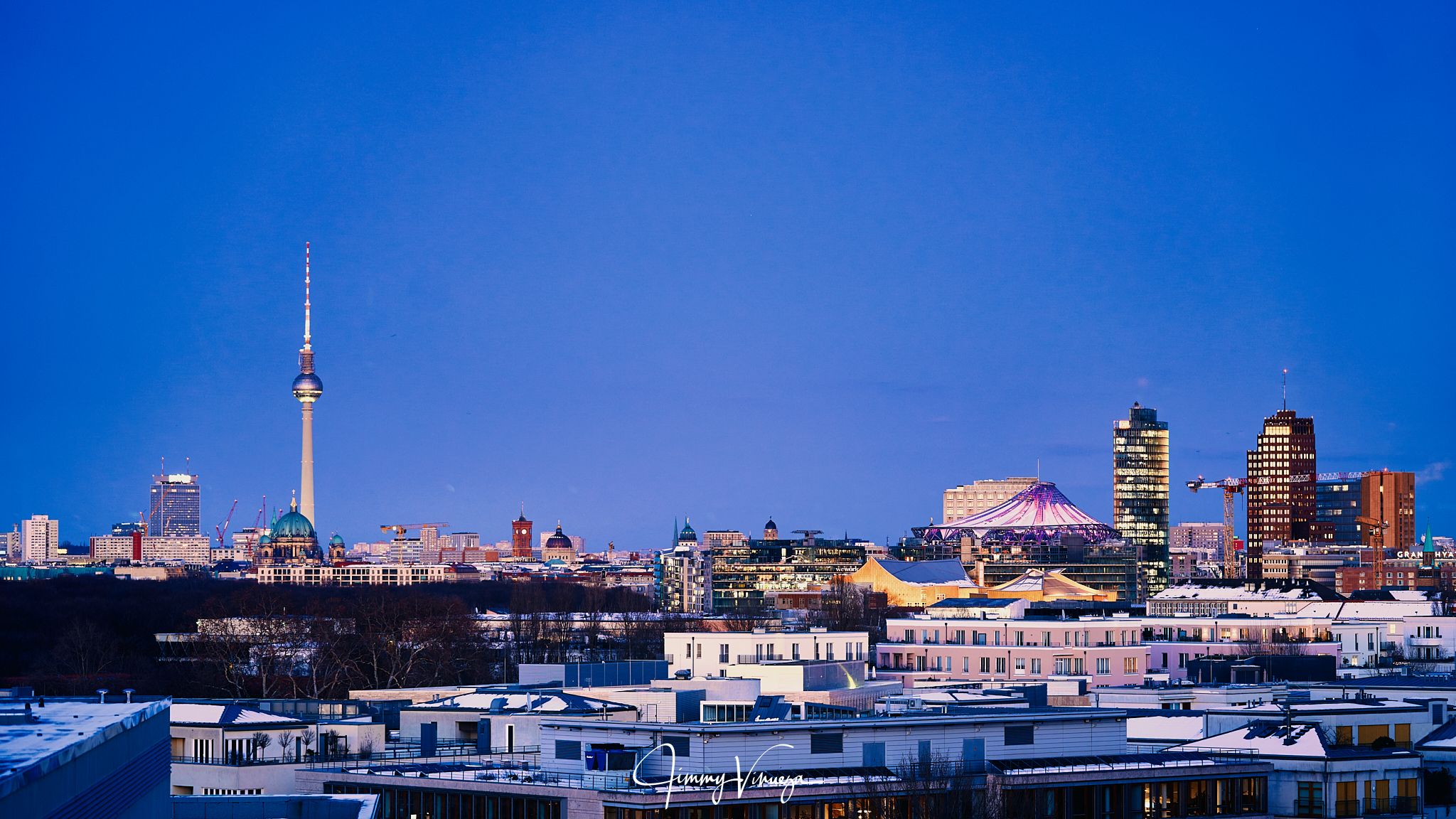 Berlin Panorama from the Intercontinental Hotel, Germany