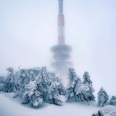 Television tower at Brockenhotel, Brocken, Germany