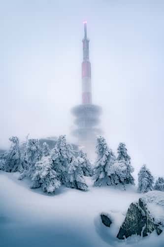 Television tower at Brockenhotel, Brocken