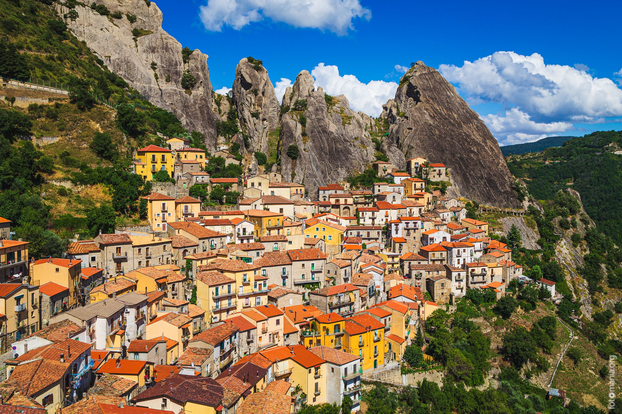 Castelmezzano view from parking, Italy