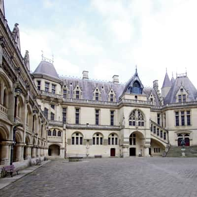 castle courtyard Pierrefonds, France